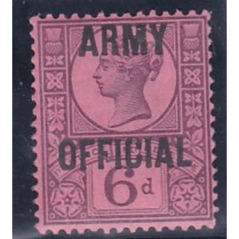 sgO45 6d Purple Rose ARMY OFFICIAL overprint UNMOUNTED MINT MNH ( See desc)