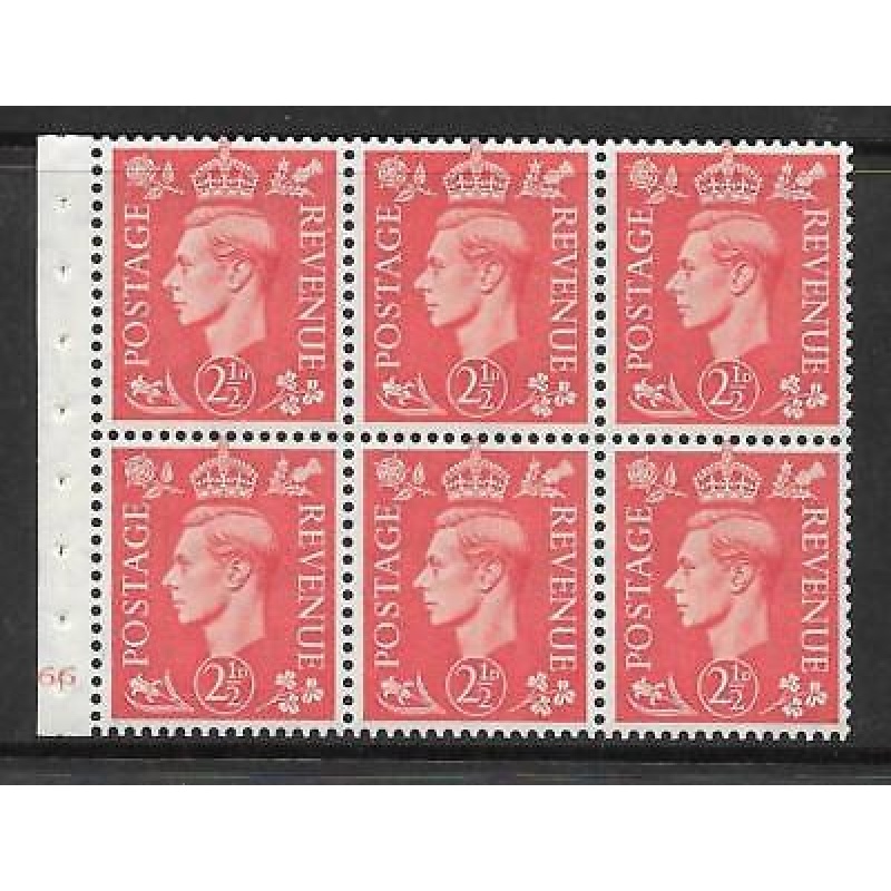 QB34 2d Pale Scarlet Booklet pane perf I Cyl J66 No Dot UNMOUNTED MNT