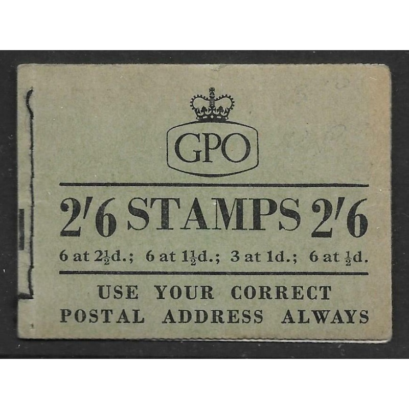 F18 2 6 GPO booklet - June 1954 good perfs UNMOUNTED MINT