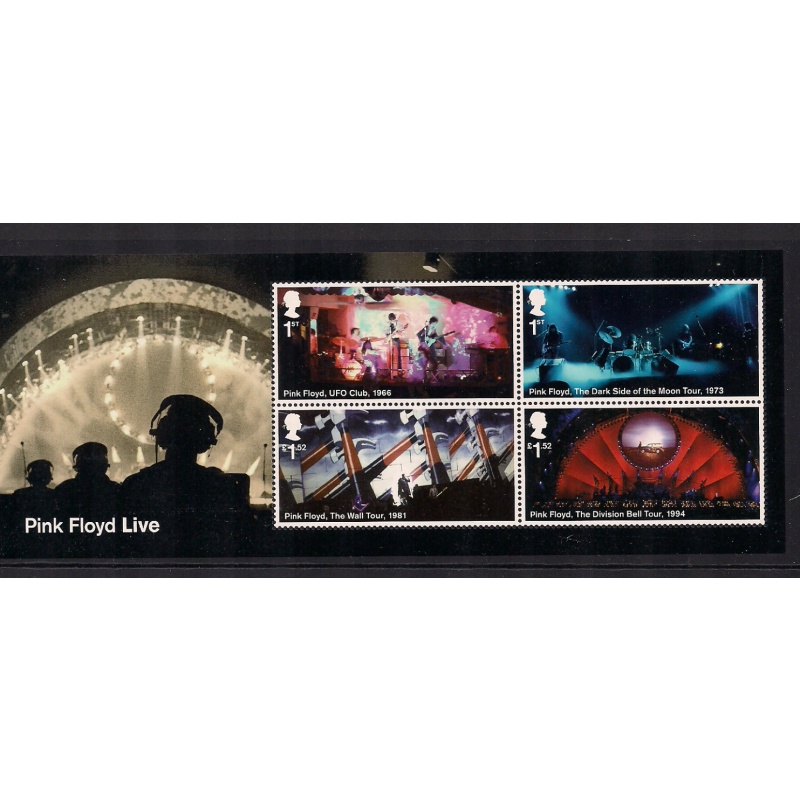 MS3855 2016 Pink Floyd miniature sheet UNMOUNTED MINT MNH