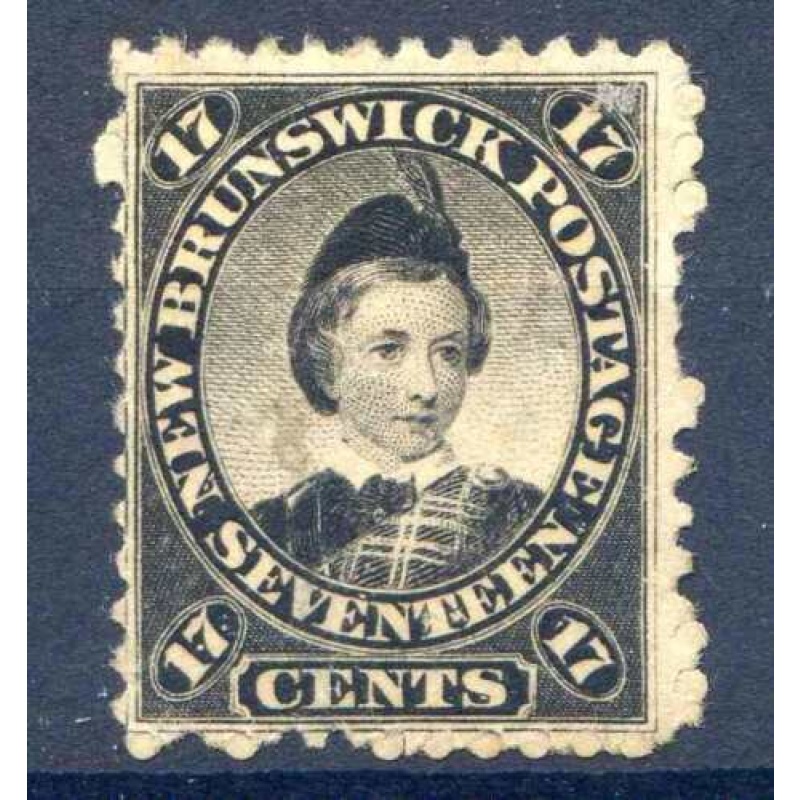 Newbrunswick 17c Black SG19 Mounted Mint