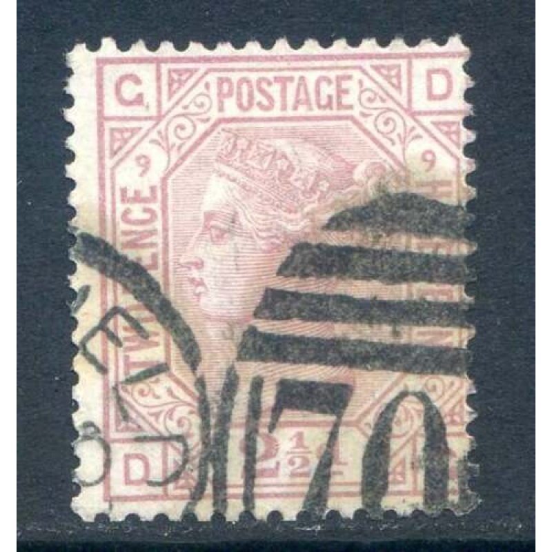 GB 2 1 2d Rosy Mauve SG141 Plate 9 Fine Used