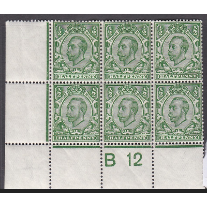 Sg 338 N4(1) d Green Crown die 2 B12(c) perf 2A UNMOUNTED MINT MNH