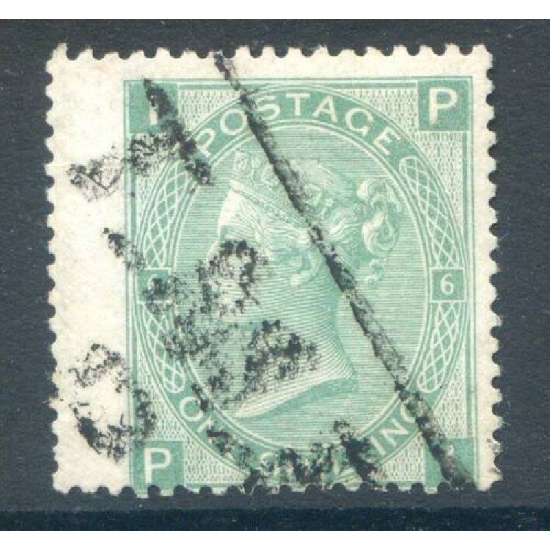 GB 1 - Green SG117 Plate 6 Fine Used LH Wing Margin