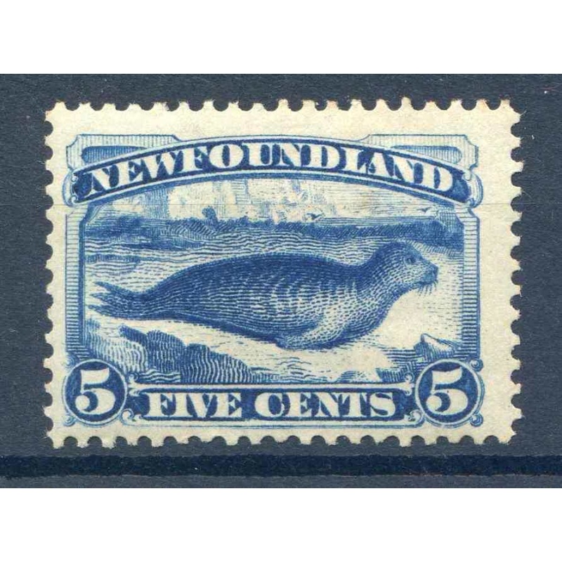 Newfoundland 3c Deep Slate SG53 Mounted Mint