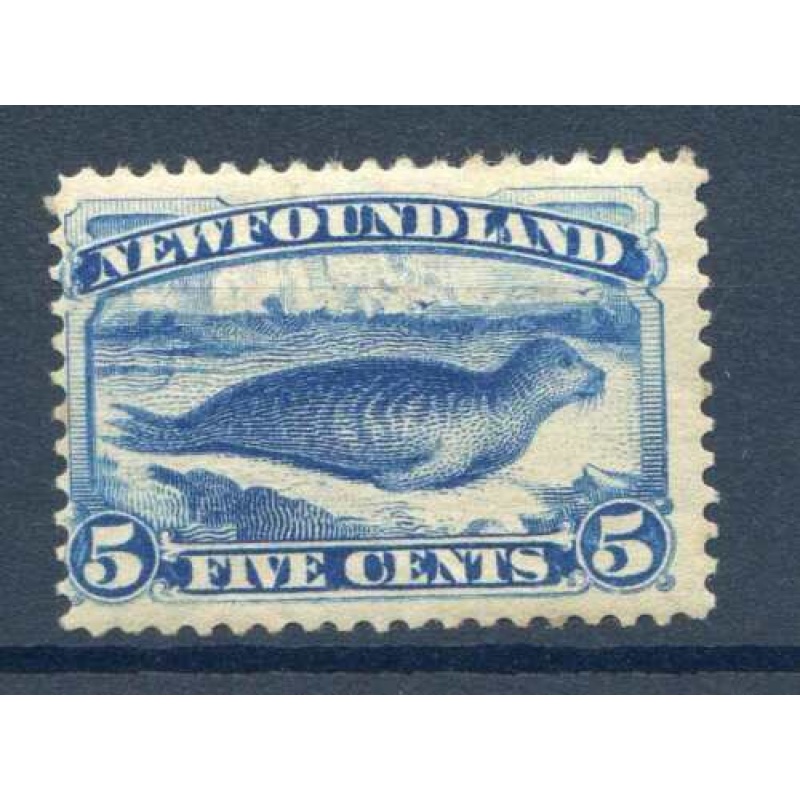 Newfoundland 3c Bright Blue SG59a Mounted Mint