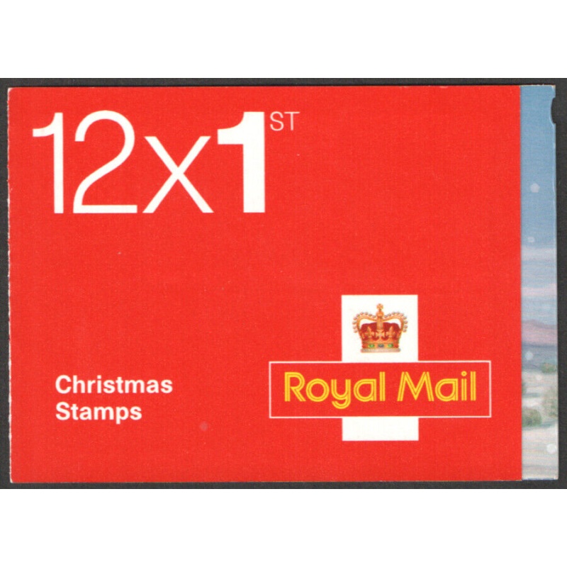 LX34 2007 Christmas Greetings Barcode Booklet 12 x 1st class - No Cylinder