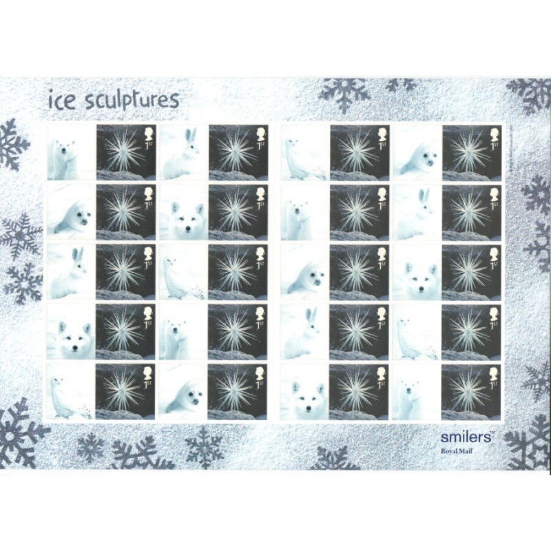 LS16 GB 2003 Ice Sculptures Smiler sheet UNMOUNTED MINT MNH