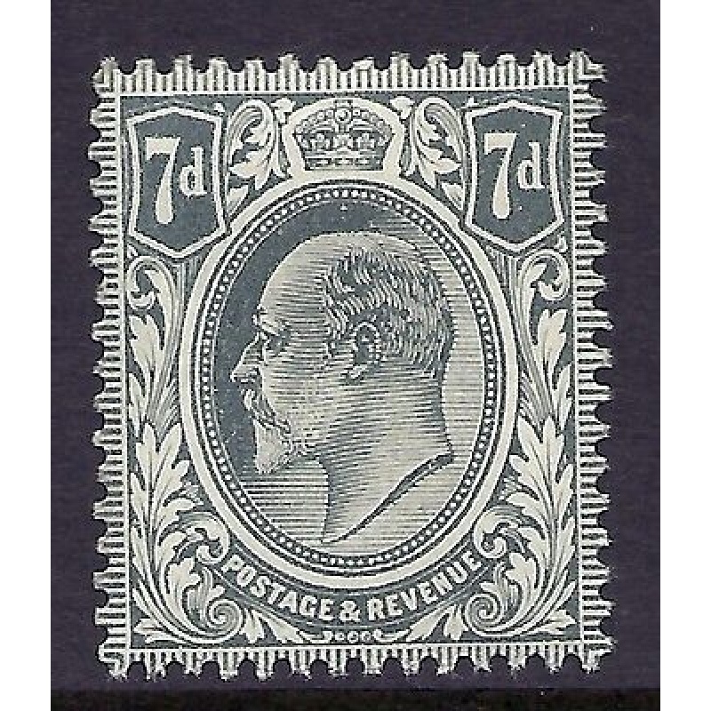 sg249 M37(1) 7d Grey Black De La Rue UNMOUNTED MINT