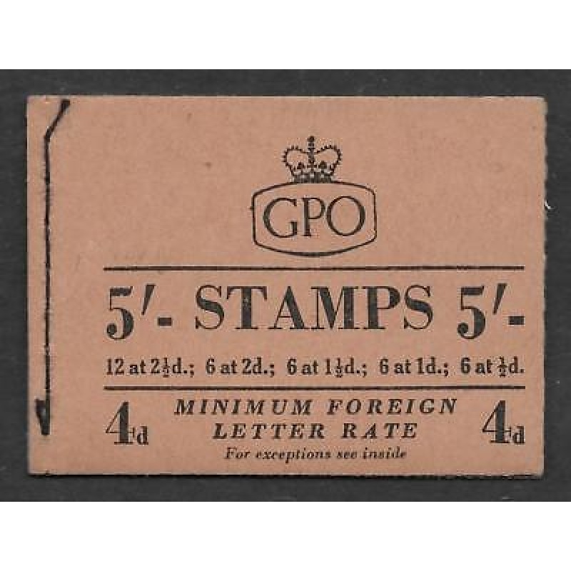 H4 5 - GPO cypher Booklet with all panes Nov 1953 UNMOUNTED MINT