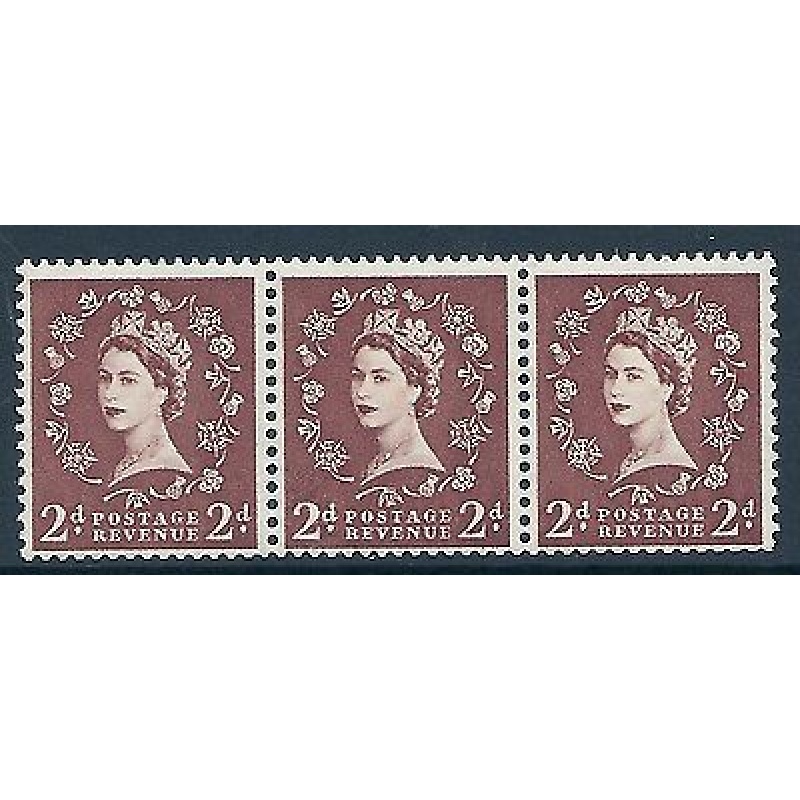 S38t 2d Wilding Edward listed variety - Retouched left 2 UNMOUNTED MINT MNH