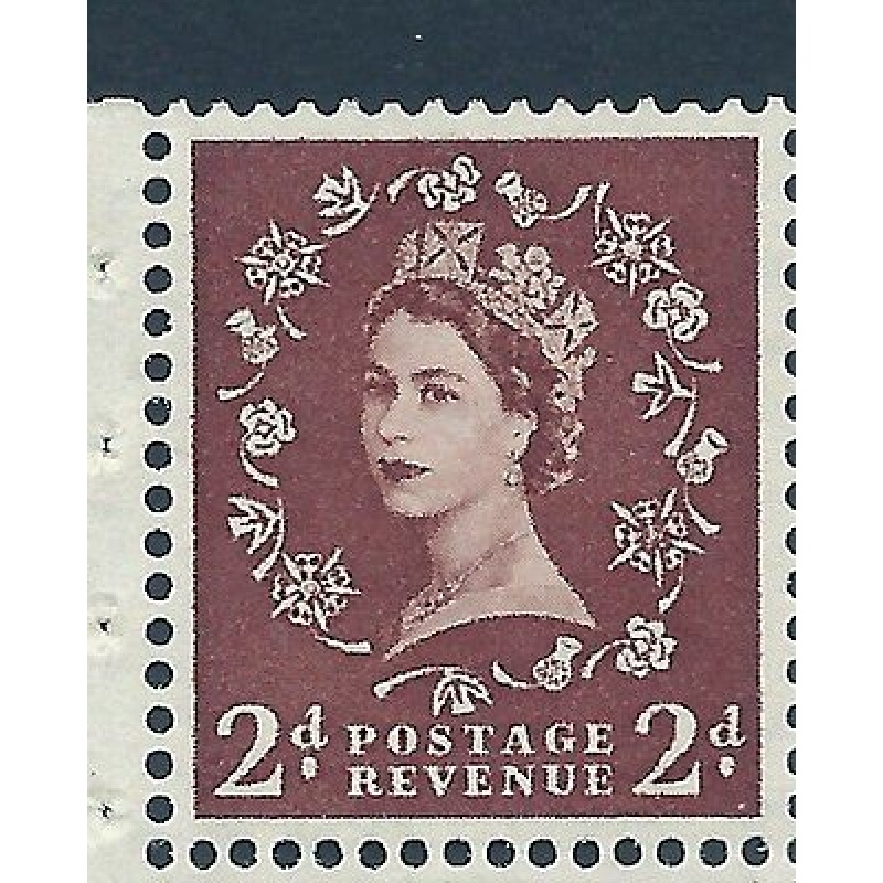 SB78f 2d Wilding listed variety - White flaw on Thistle R.1 1 UNMOUNTED MINT MNH