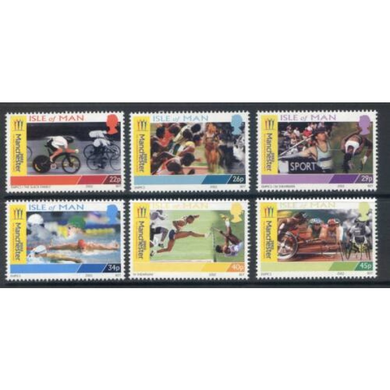 Isle Of Man 2002 Commonwealth Games Set SG976 981 Unmounted Mint