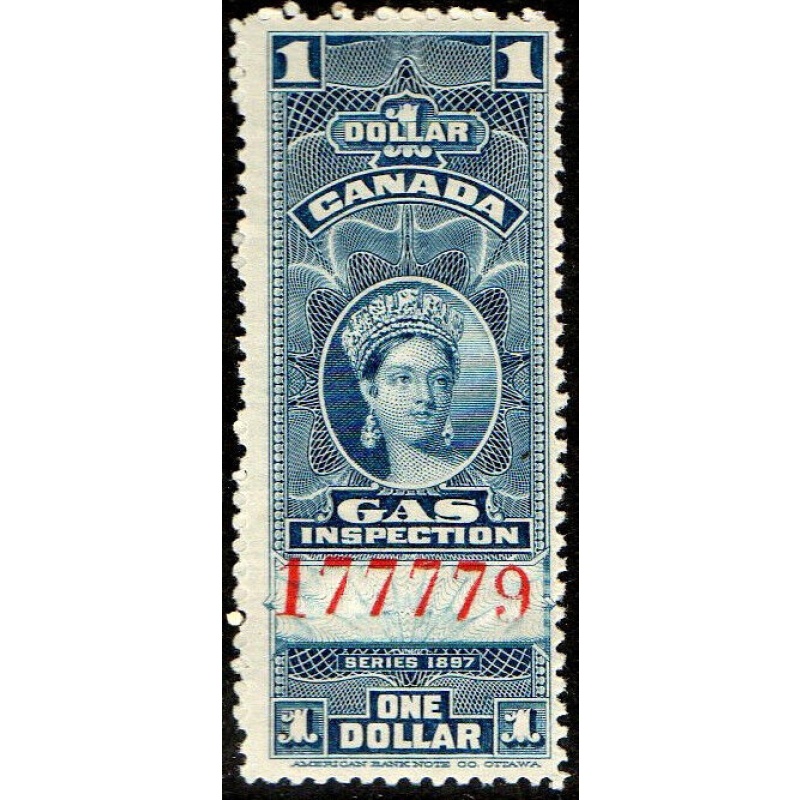 Canada Revenue  Gas Inspection series 1897 MNH