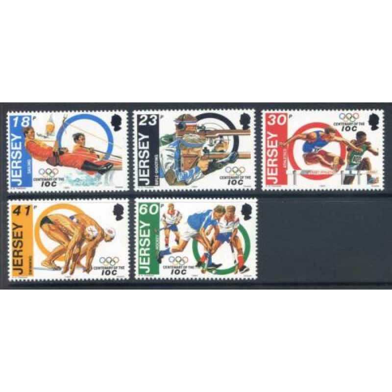 Jersey 1994 Olympics Set SG665 669 Unmounted Mint