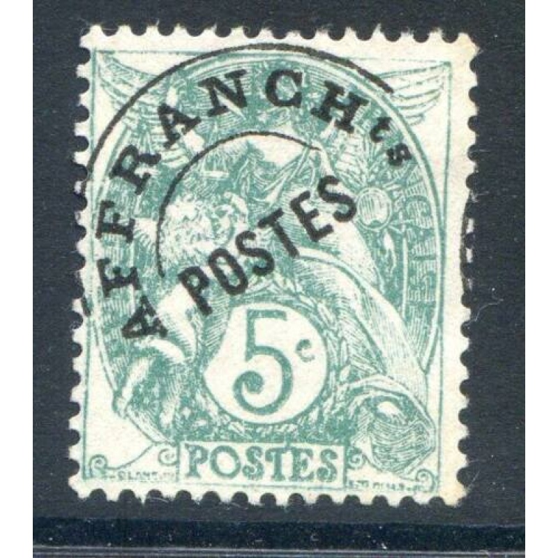 France 5c Green Yvert 41a Mounted Mint