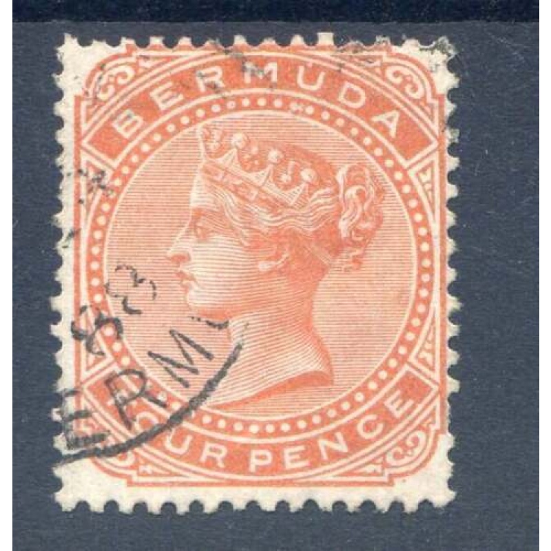 Bermuda 4d Orange Brown SG28a Fine Used