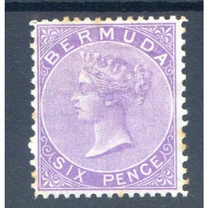 Bermuda 6d Dull Mauve SG7 Mounted Mint