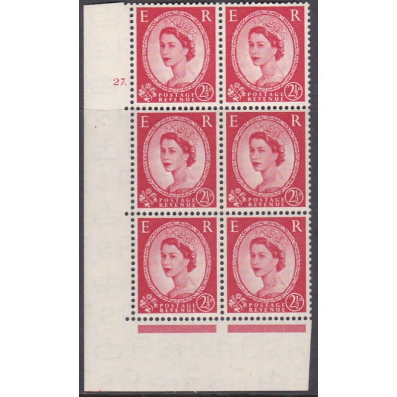 2d Wilding Tudor Wmk Cylinder 27 Dot perf type A(E I) UNMOUNTED MINT MNH