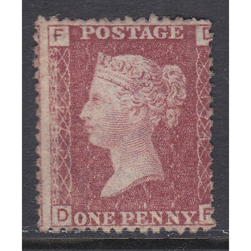 1858 Sg43 1d Penny Red plate 174 lettered D-F MOUNTED MINT