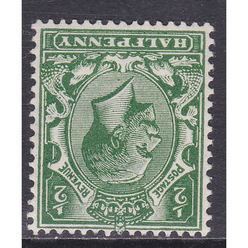 N14(5) d Very Deep Green Royal Cypher Watermark Inverted w  Cert UNMOUNTED MINT