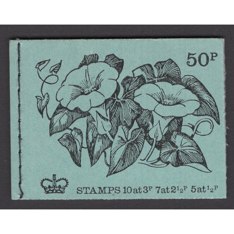 DT1 British Flowers 50p Stitched Booklet - complete