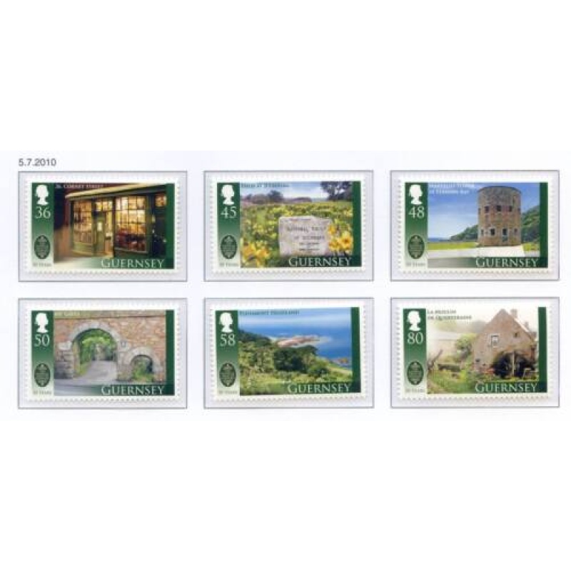 Guernsey 2010 National Trust Set SG1343 1348 Unmounted Mint