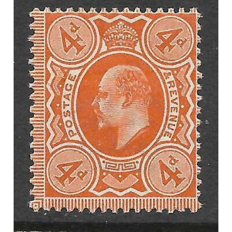 Sg 286 M27(2) 4d Deep Bright Orange Harrison perf 15x14 UNMOUNTED MINT