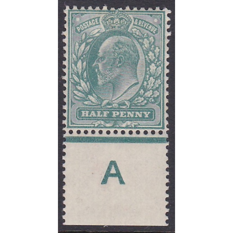 Sg 216 d Blue-Green Control A perf De La Rue MOUNTED MINT