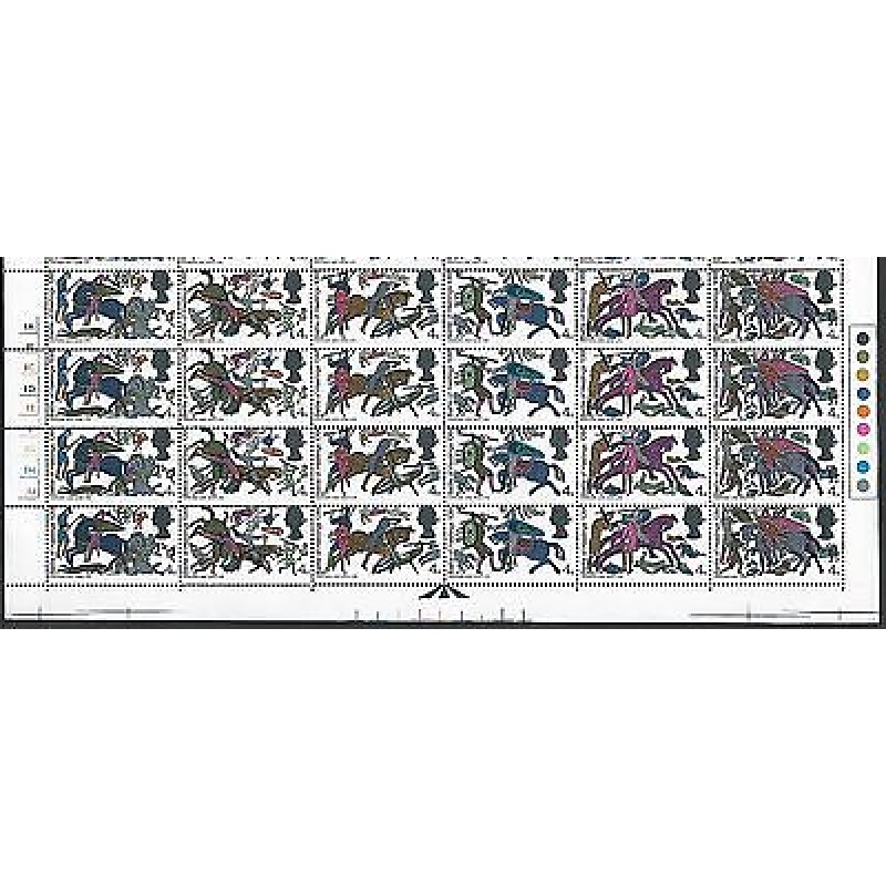 1966 Battle of Hastings 4d (Ord) - Variety - Perf Shift - Cyl Block of 24 - MNH