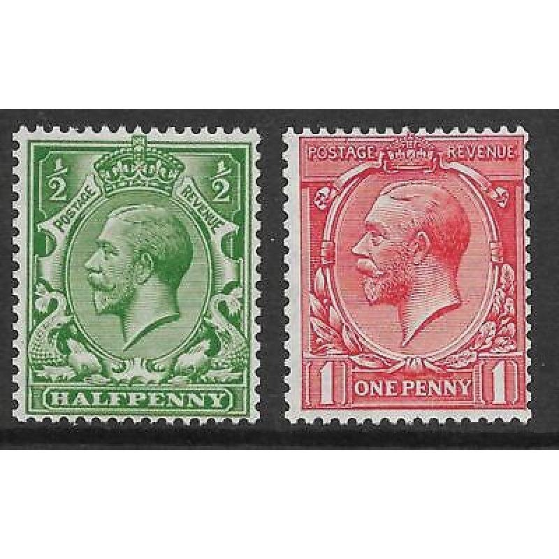 Sg 397  398 d  1d Multiple Cypher pair with good perfs UNMOUNTED MINT