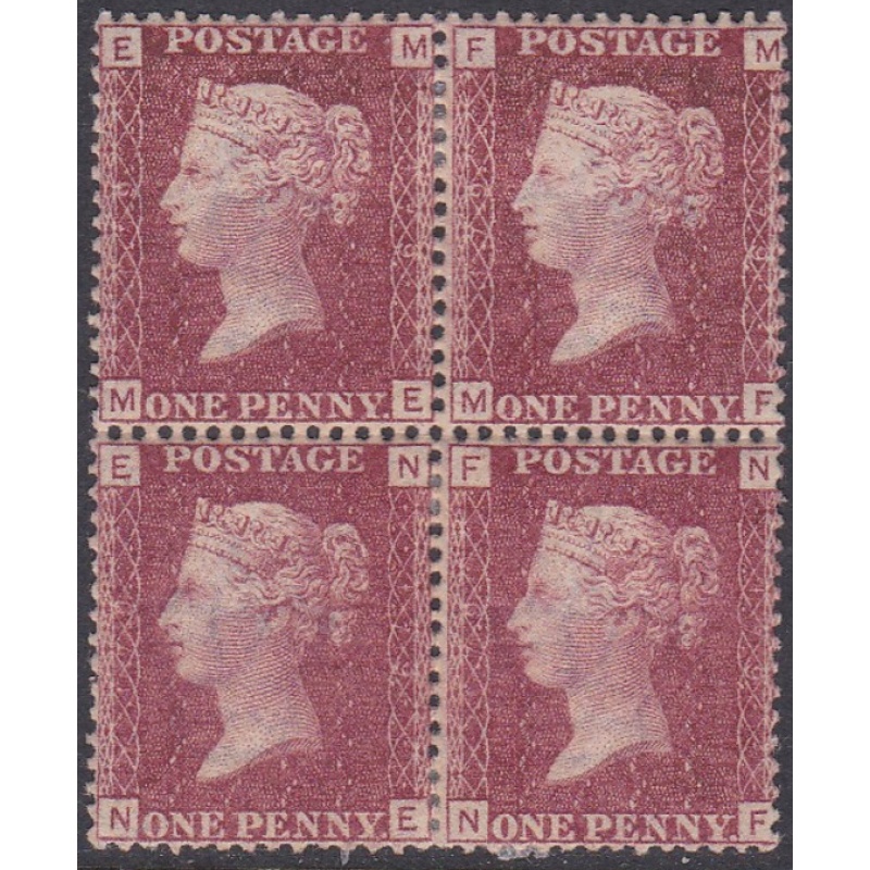 Sg43 1d plate 179 Block of four ALL MOUNTED MINT