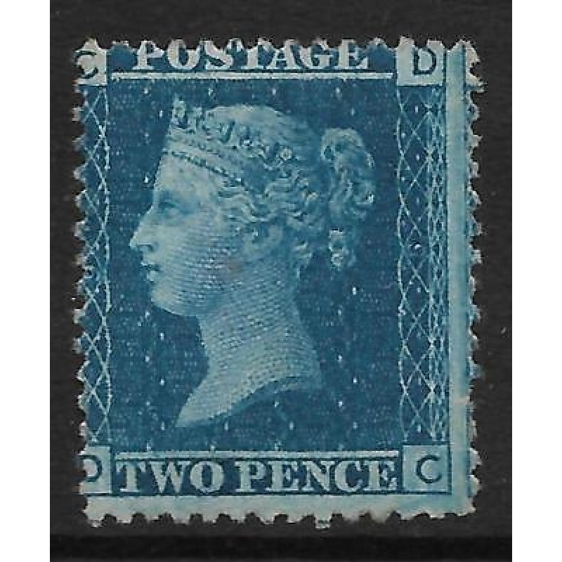 Sg 45 2d Blue plate 9 Lettered D C MOUNTED MINT