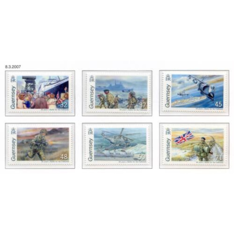 Guernsey 2006 Falklands Set SG1142 1147 Unmounted Mint