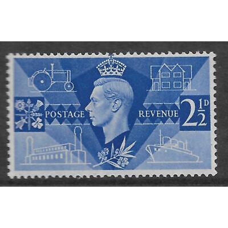 Sg 491a 1946 2d Victory with listed variety - Extra porthole Aft UNMOUNTED MINT