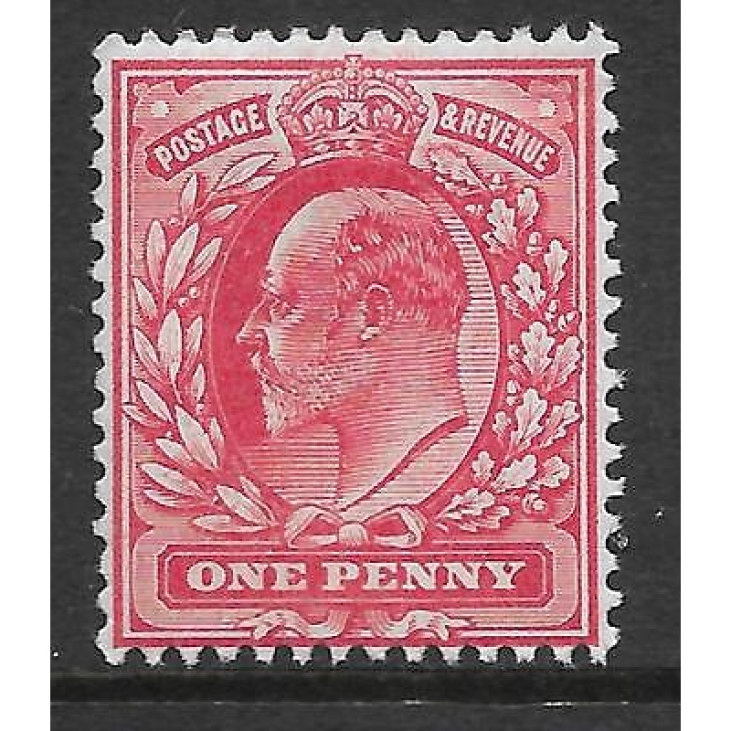 sg220 M5(-) Unlisted 1d Deep Rose Carmine -Hendon shade De La Rue UNMOUNTED MINT