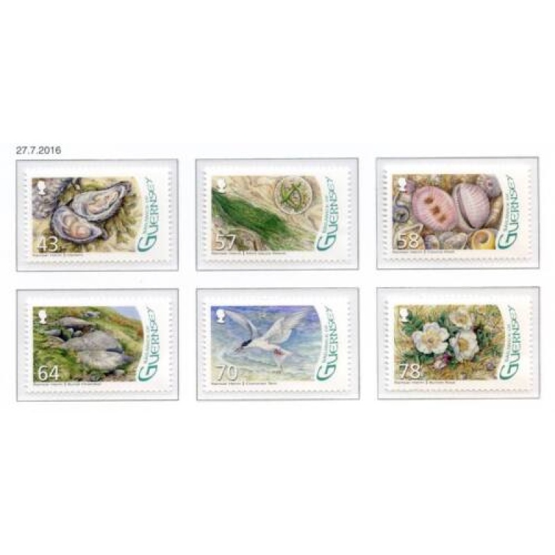 Guernsey 2016 Ramsar Herm Set SG1617 1622 Unmounted Mint