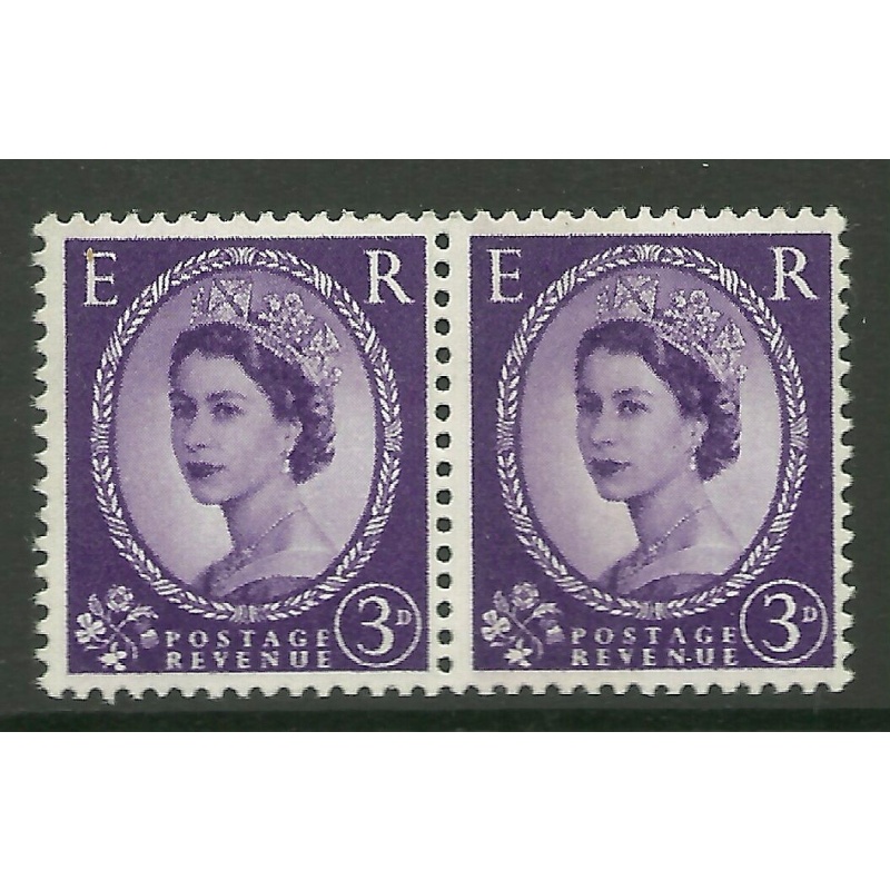 Sg 615ba S78ba 3d Wilding Phosphor pair with variety - UNMOUNTED MINT