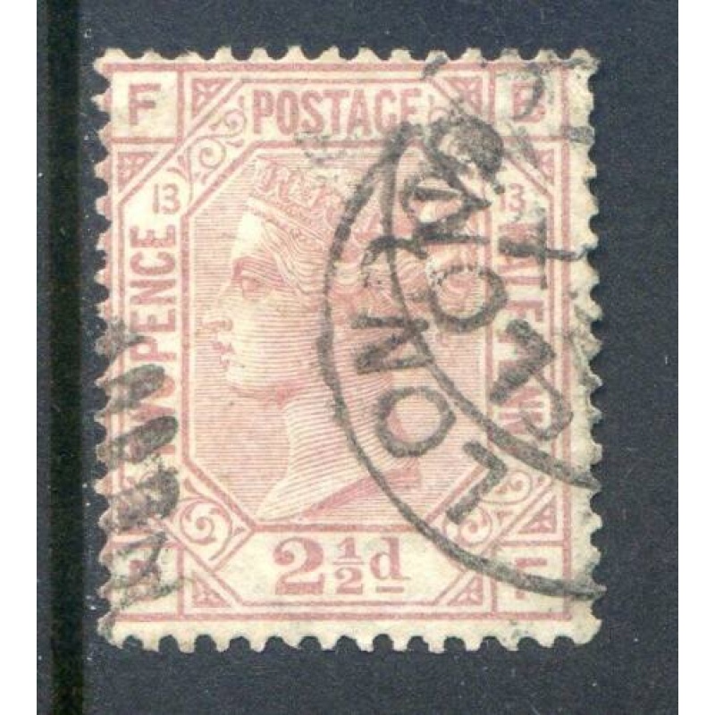 2 1 2d Rosy Mauve SG141 Plate 13 Fine Used Clear Profile