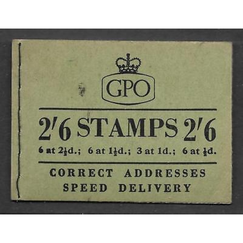 F36 2 6 Wilding GPO Booklet - complete - Nov 55 UNMOUNTED MINT