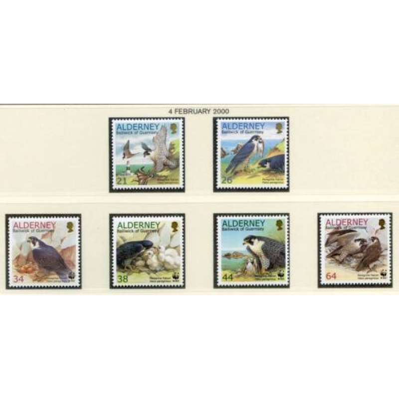 Alderney 2000 Endangered Species Set SGA140 A145 Unmounted Mint