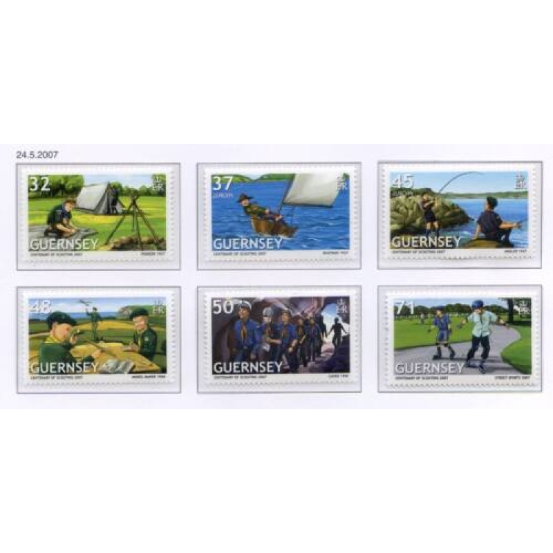 Guernsey 2006 Scouting Set SG1159 1164 Unmounted Mint