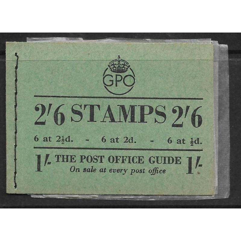 BD18 2 6 GPO GVI booklet Edition 83 - Sept 1950 Good perfs UNMOUNTED MINT