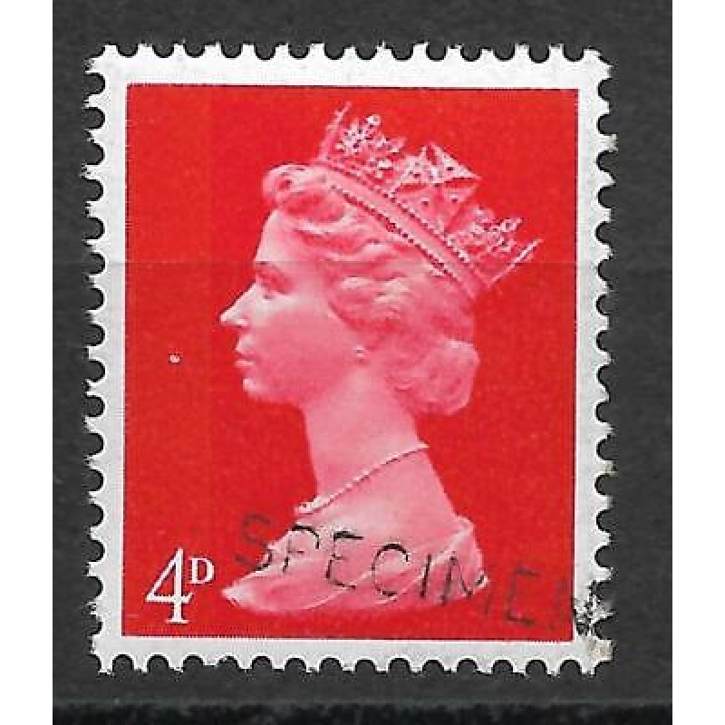 Sg 734s 4d Pre-decimal Machin with SPECIMEN overprint - UNMOUNTED MINT MNH