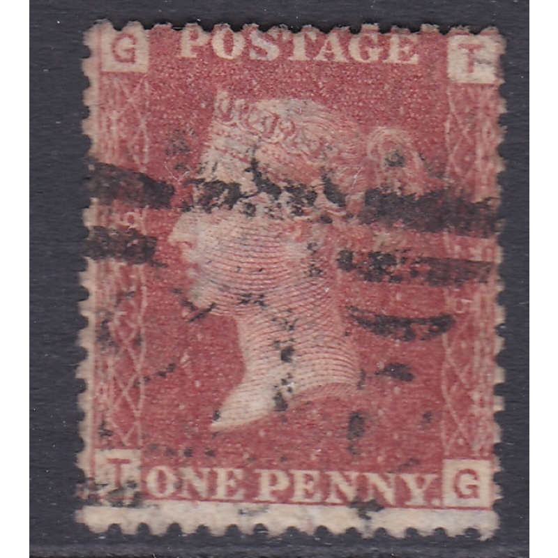 1d Penny Red plate 225 lettered T-G Very Fine Used