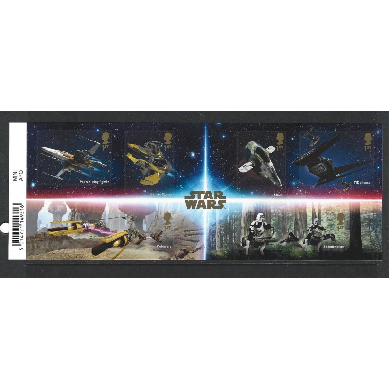 MS4303a 2019 Star Wars Barcode Miniature Sheet UNMOUNTED MINT