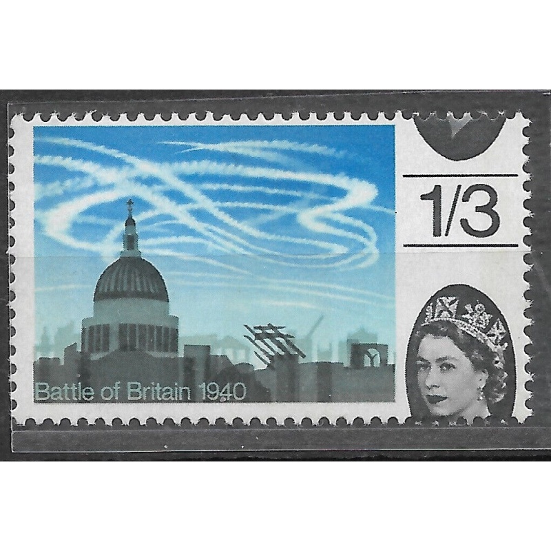 Sg 678p 1965 Battle Of Britain 1 3 shift of black UNMOUNTED MINT (SN)