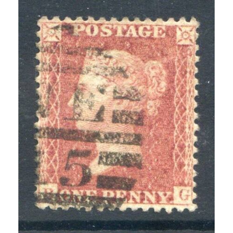 GB QV 1d Rose Red  SG40 (?G) Fine used