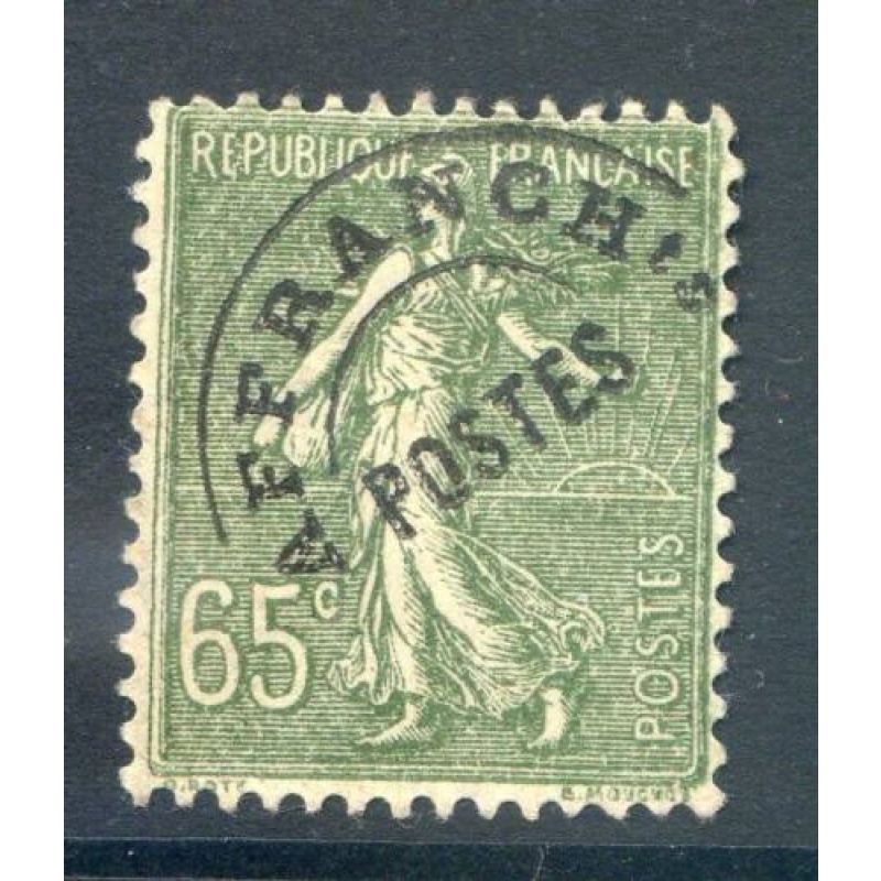 France 65c Olive Yvert 49 Mounted Mint