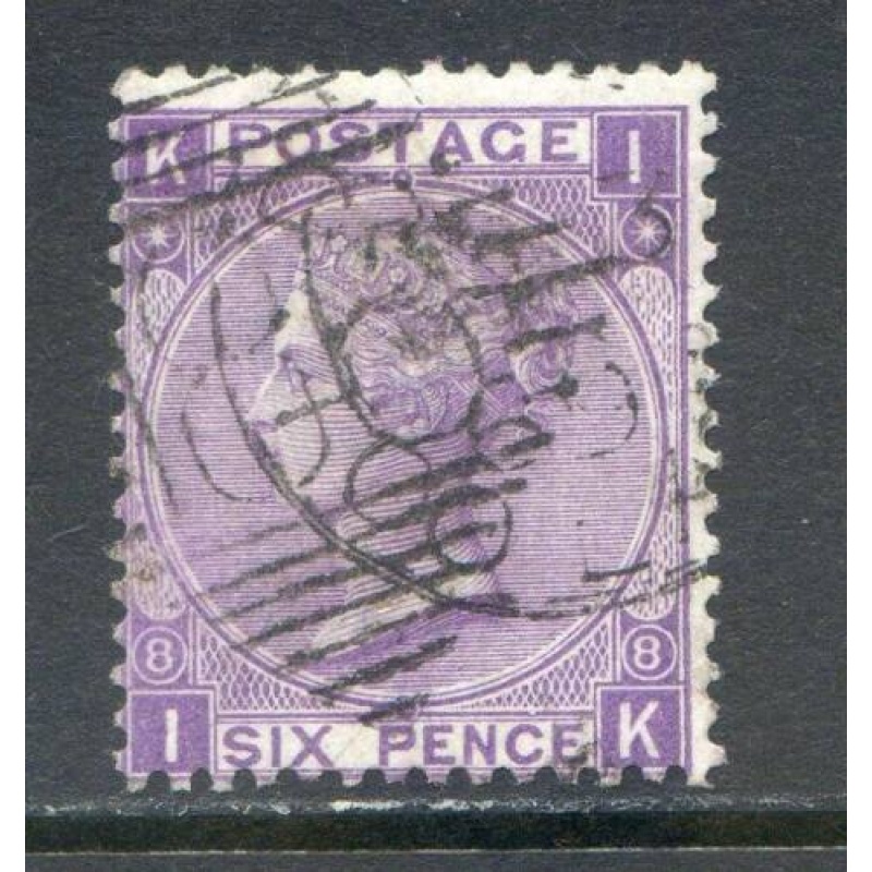 GB 6d Mauve SG109 Plate 8 Fine Used